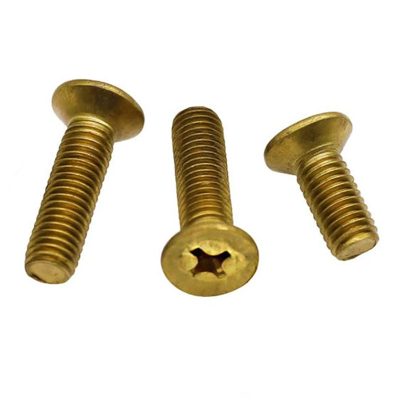 铜螺丝铜十字沉头螺丝沉头机螺丝平头十字铜螺钉M2M2.5 M3M4M5M12