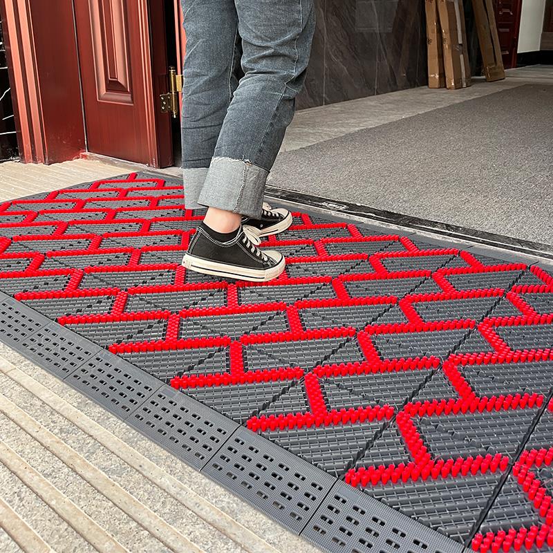 新款雨天室外防滑门口地垫下雨入户门脚垫商用大面积进门户外蹭土