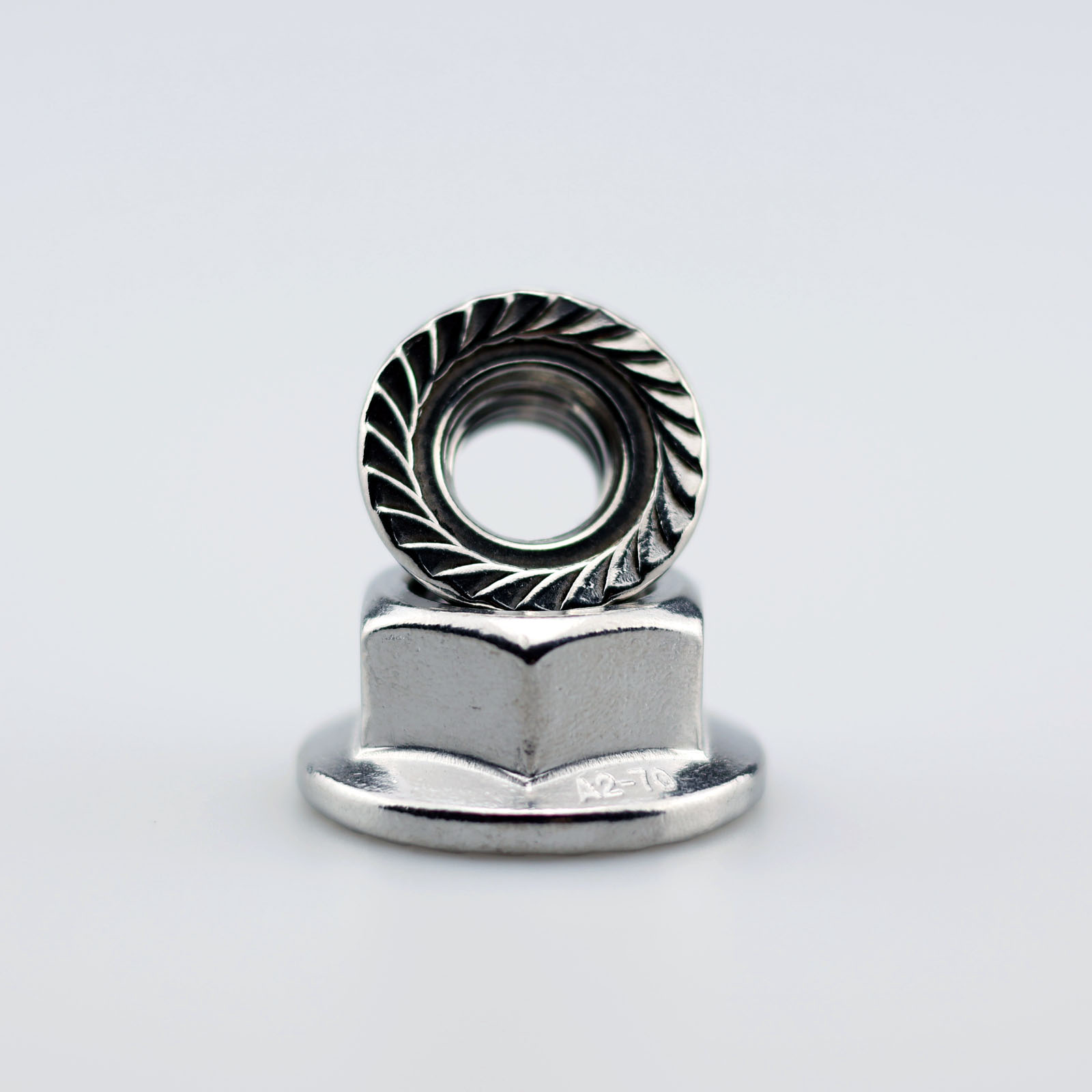 不锈钢法兰螺母细牙六角