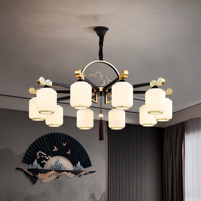 新款中式茶台精致复古灯古风房间装饰餐厅吊灯中国风灯具大全家用