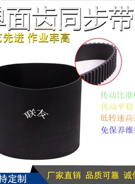 HTD8M3008橡胶同步带圆弧齿齿形带齿距=8M传动带工业橡胶传送带