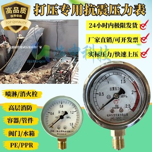 60MPA YN60浸油抗振耐震压力表防震气压水压油表1.6