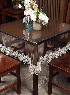 Waterproof PVC Table cloth Transparent Cover Mat Kitchen