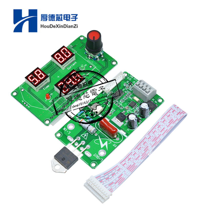 精密单脉冲编辑器点焊机控制模块40A/100A电流时间控制板数字显示