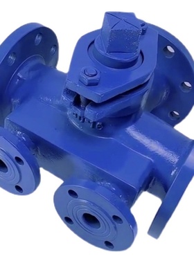 BX44W-16沥青专用铸钢法兰保温三通旋塞阀DN50 65 80 100 125 150