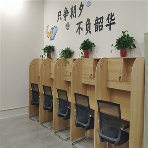 自习桌书桌椅子隔断桌加固电脑桌家庭自习室桌椅组合床边桌初中生