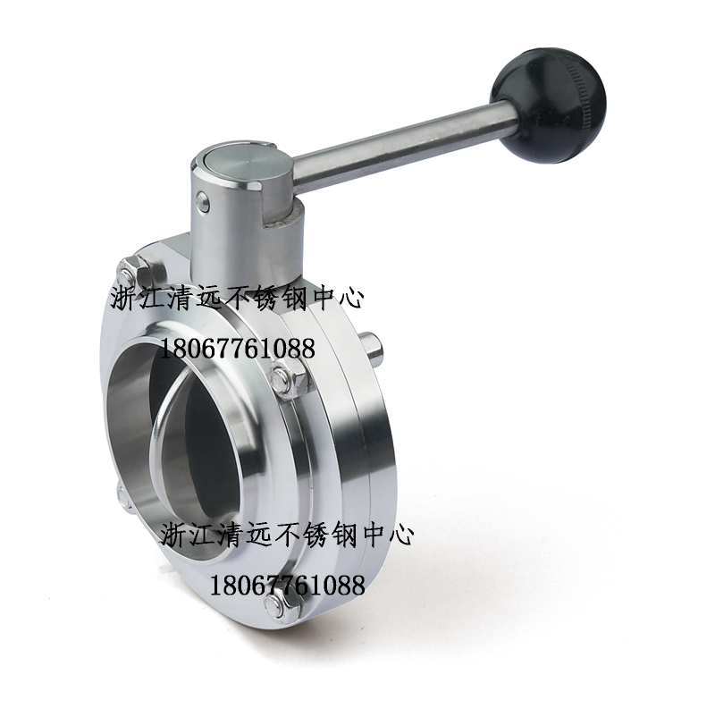 不锈钢焊接蝶阀卫生食品