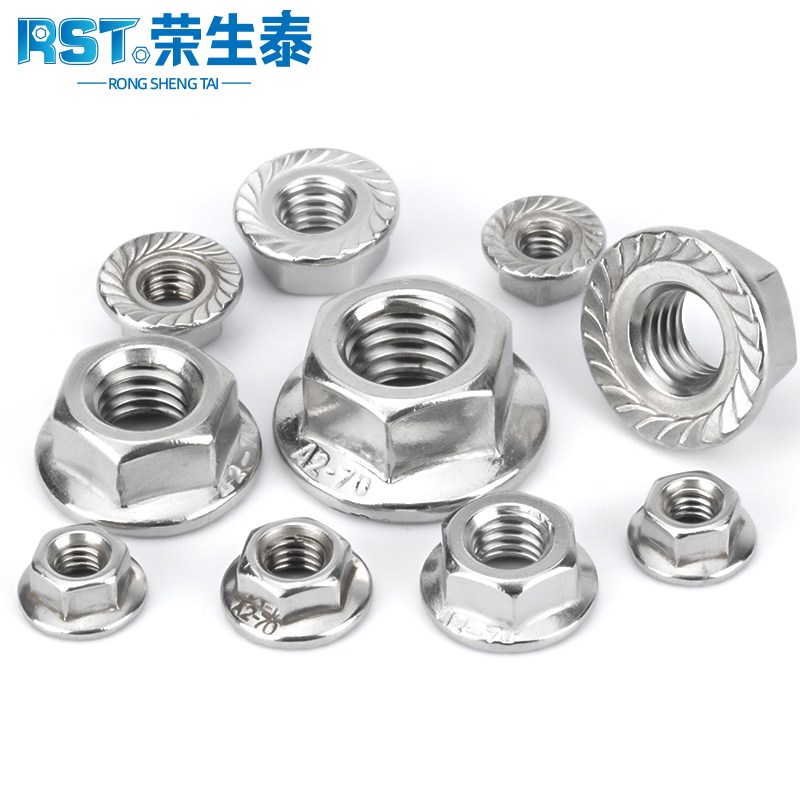 法兰螺帽不锈钢母防滑花