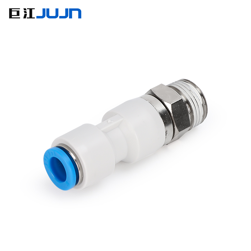 巨江气动直通高速旋转接头NRC气管快插快速接头NRC8-02/NRC12-02