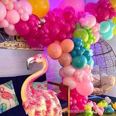 星月亮气球拱形花环套装