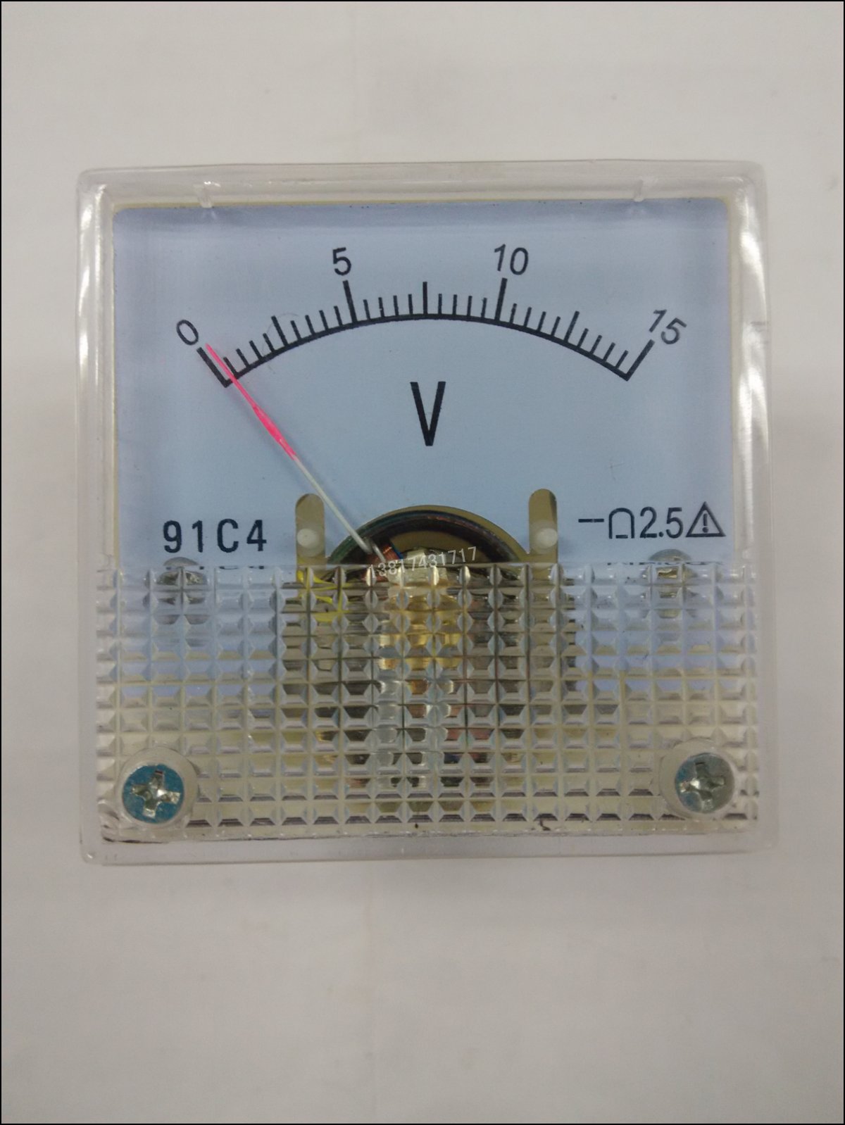 91C4 15V 指针式直流电压表 电流电压表 面板表