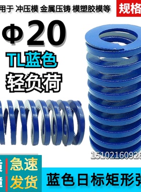 日标矩形蓝色模具弹簧TL20*25 30 35 40 45 50 55 60 65 70/150