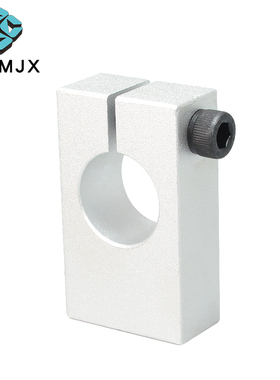 WQMU支柱固定夹WQM薄款带螺纹铝合金固定轴承座导向轴支架轴套SK