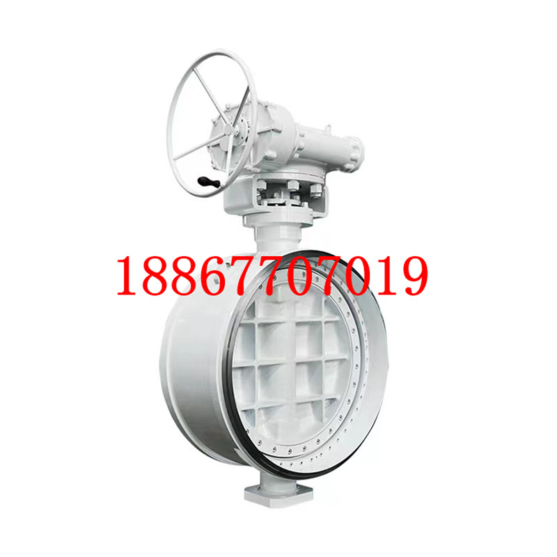 金属硬密封焊接式蝶阀D363H-25双向压高温高压三偏心涡轮焊接蝶阀