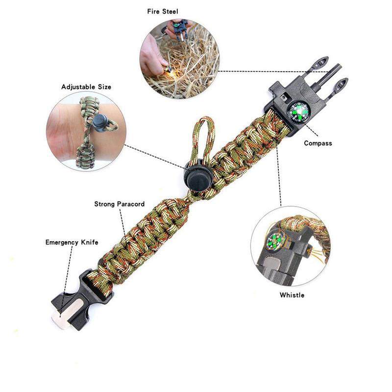 2个 多功能七芯伞绳指南针扣可调节手环户外求生工具打火石手链,童鞋/婴儿鞋/亲子鞋,儿童凉拖鞋,淘宝优惠券,粉丝福利购,淘宝优惠卷