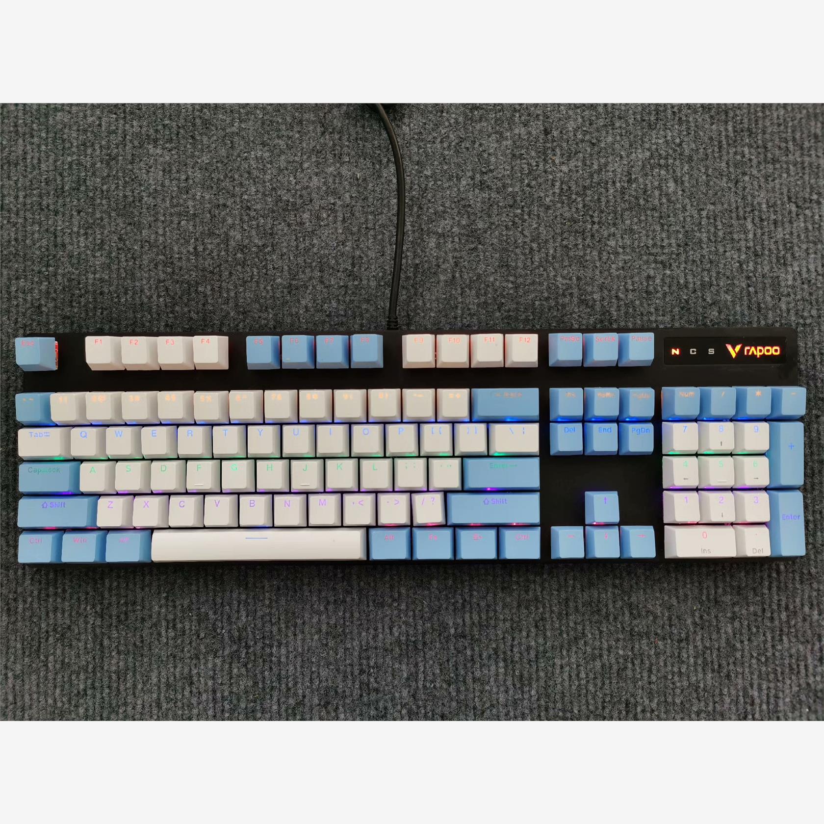 热门款:雷柏V500pro/104键二手有线机械键盘 ！-议价商品