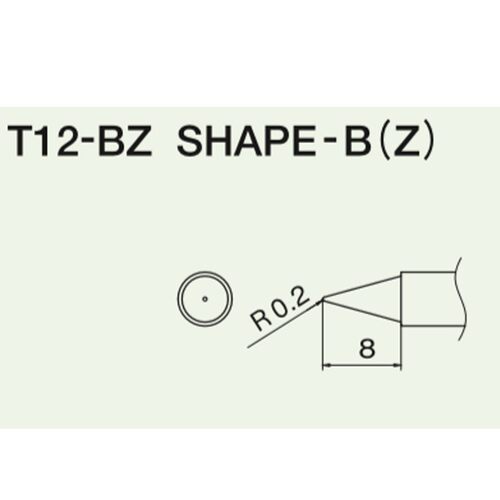 原厂HAKKO正品烙铁咀 白光 T12-BZ焊嘴 烙铁头 FX-951焊台专用