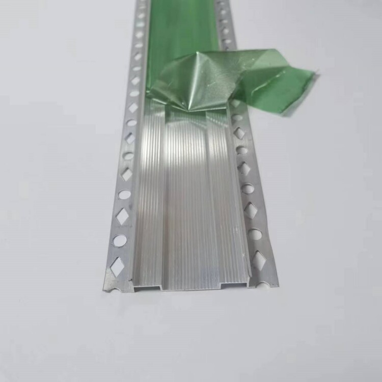 外墙铝合金凹槽分格条双槽防开裂贴膜打孔仿石漆双凹槽水包砂凹槽