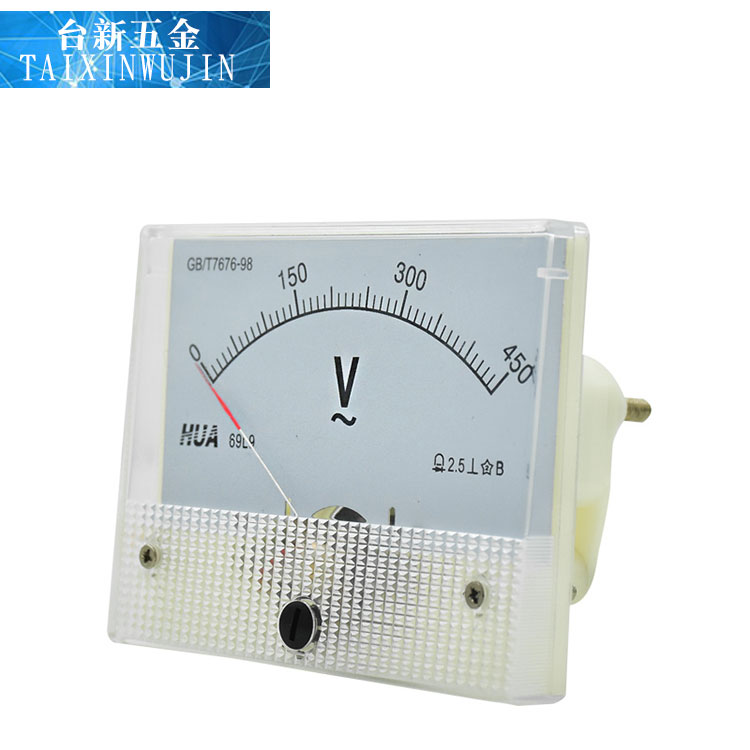 HUA华伟电流电压表69L9-69C9-5A 10A 15A 20A 30A-50A-450V指针式