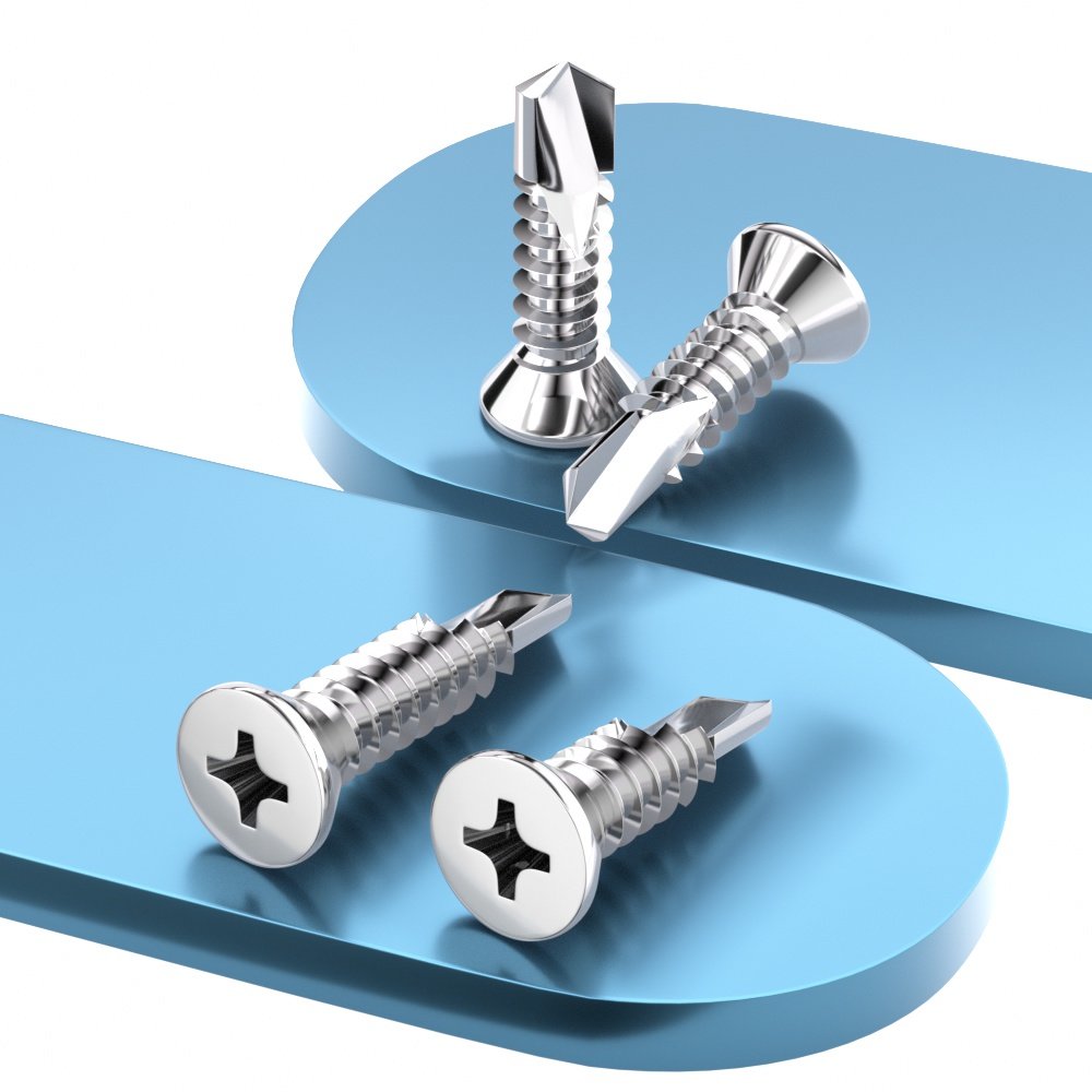 不锈钢沉头十字钻尾螺丝