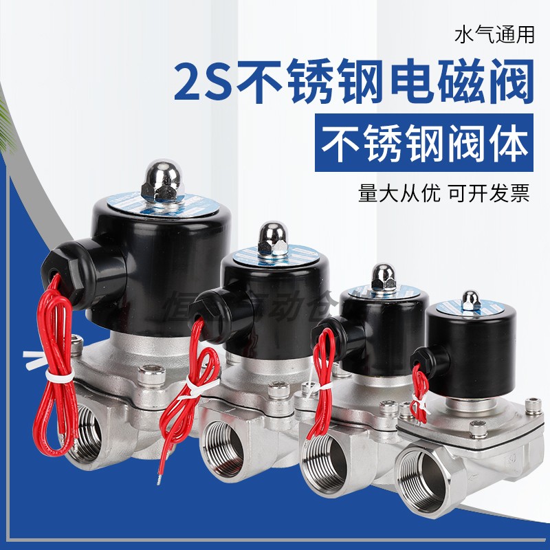 304不锈钢电磁阀水阀2WB/2S025-082WB160-15 2WB250-25开关阀油阀