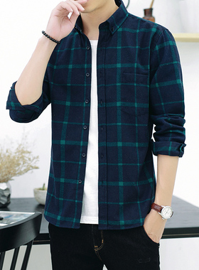 longsleeve shirt men cotton shirt plaid shirt shirt for men