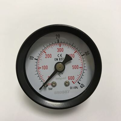 Y-40Z 0-40bar 0-600psi 直径40mm 轴向压力表 螺纹ZG1/4 ZG1/8