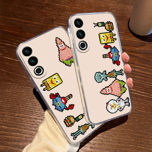 像素海绵宝宝适用魅族21Pro手机壳20派大星20classic章鱼哥痞老板卡通新款20infinity无界版20c透明meizu保护