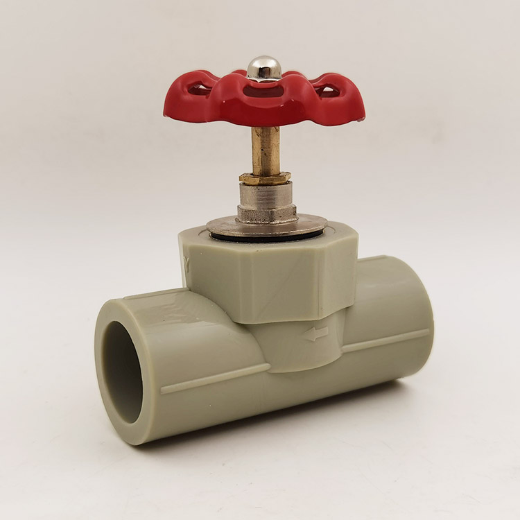 PPR水阀25 6分灰色PPR水管阀门开关 PPR截止阀63 外升降铜杆阀门