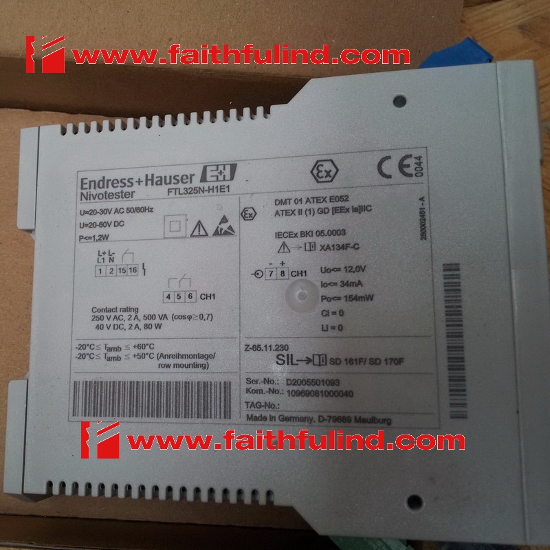 议价 FTL325N-H1E1 恩德斯豪斯振动式限位信号变送器 Nivotester