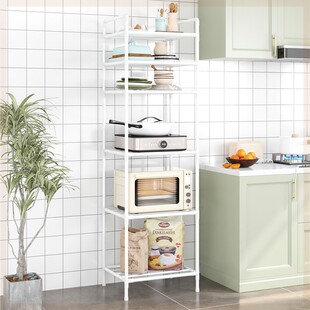 喜开来厨房置物架加粗加厚落地家用杂物收纳架多层多功能储物架子