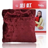 彩虹暖脚宝插电暖手电热垫安全保护调温取暖器386可拆洗