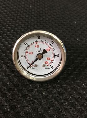 压力表 60bar 900psi 螺纹ZG1/4 轴向 外壳41-47mm 60bar=6mpa