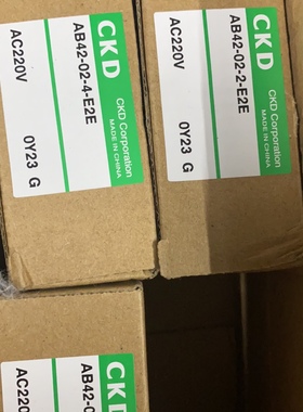 CKD常开不锈钢电磁阀AB42-02-4/2-E2E全新原装真品秒发货