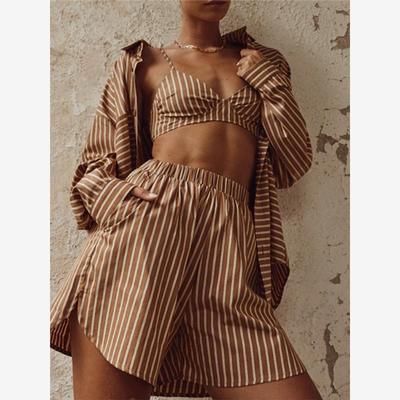 StripedShos欧美长袖条