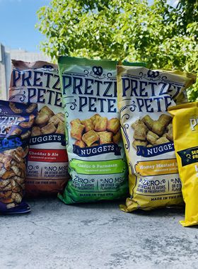 培珀莉PRETZEL PETE PIECES美国面包干脆饼干肉桂红糖烟熏蜂蜜味