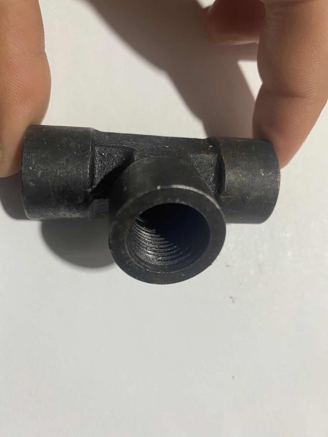 高压碳钢内丝三通液压三通M18*1.5 M16*1.5 M14*1.5内丝公制三通