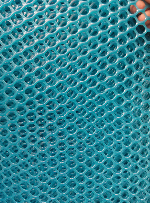 蓝色塑料平网养殖阳台防