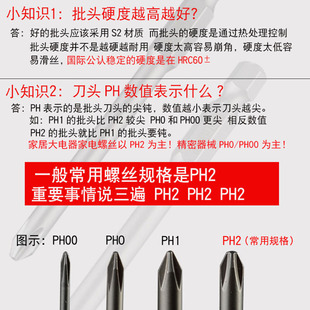 进口十字批头高硬度强磁工业级电动螺丝刀风批手电钻起子头150mm
