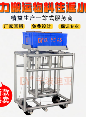 铝合金精益管线棒重力往返物料小车LCIA低成本自动化第三代精益管