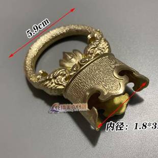 龙泉纯铜黄铜环首剑裂丝纹装具刀剑配件装饰配件 DIY