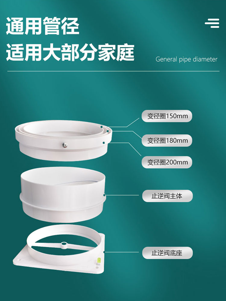 公共烟道止逆阀厨房专用