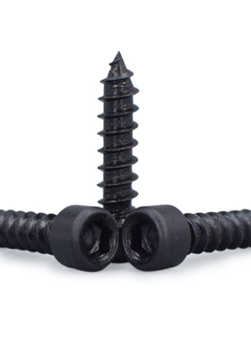 加硬黑色杯头内六角自攻螺丝M3.5 M2.6 M2M3*5x6x8x10x16x25x30mm