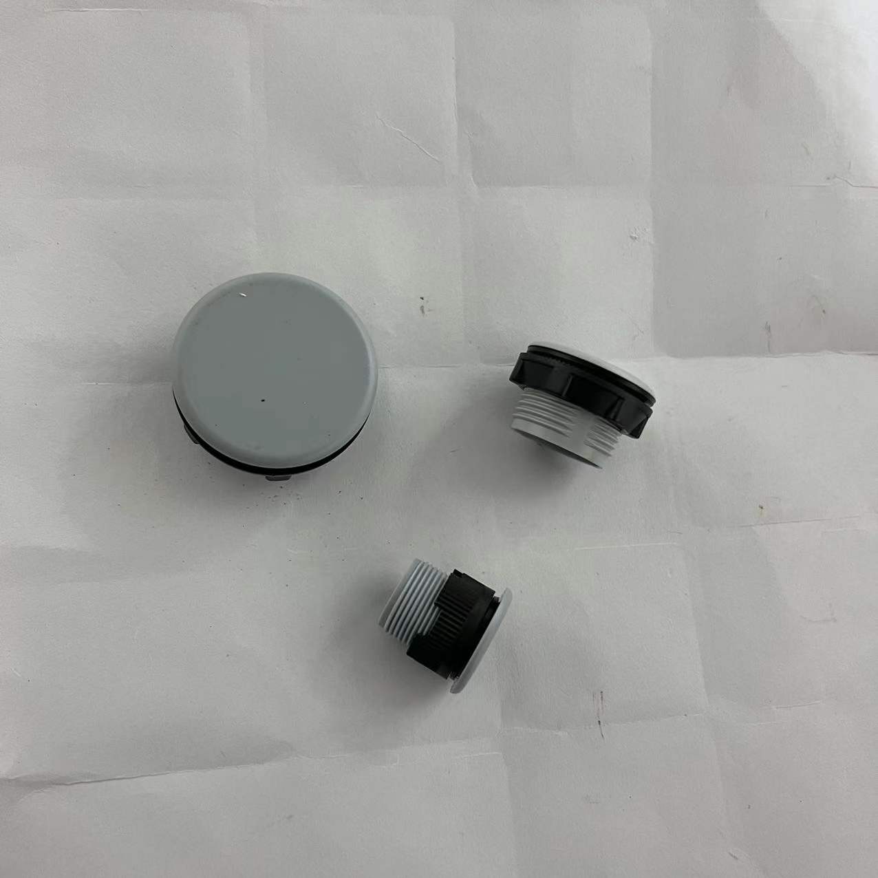 灰白色面板塞信号灯按钮