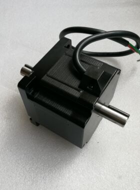 85/86双轴步进电机 86步进电机双出轴 4Nm 机身80mm 二相四线