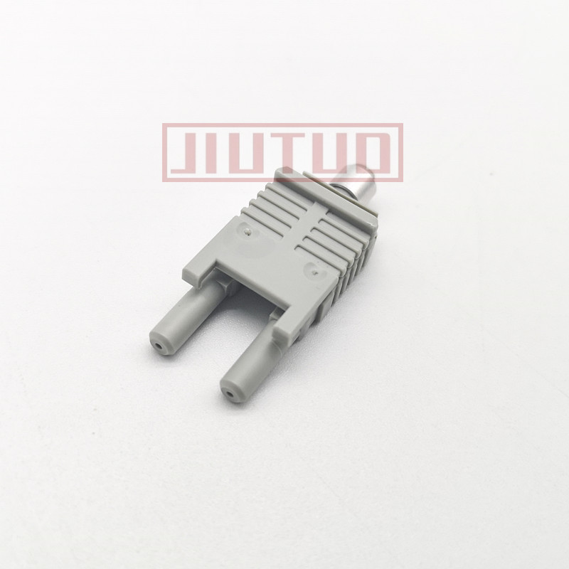 灰色双头光纤头 HFBR-4516Z 安华高AVAGO光纤连接器 锁扣卡扣插头 - 实物图