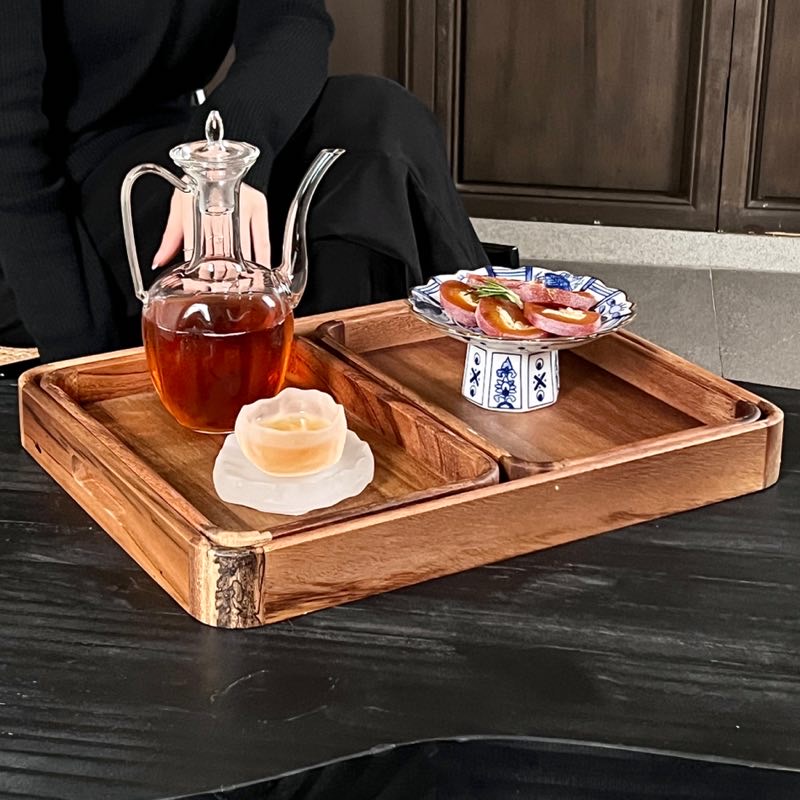 新中式茶水盘日木质托点
