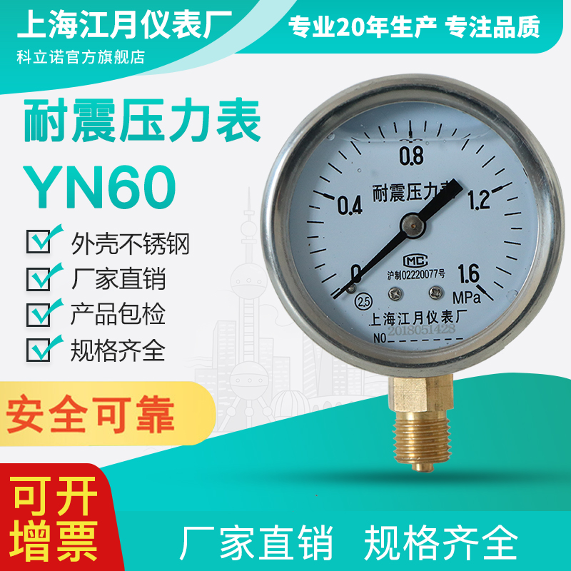 上海江月仪表耐震压力真