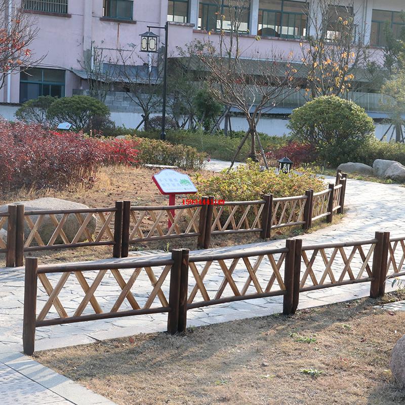 插地防腐木桩栅栏围菜园