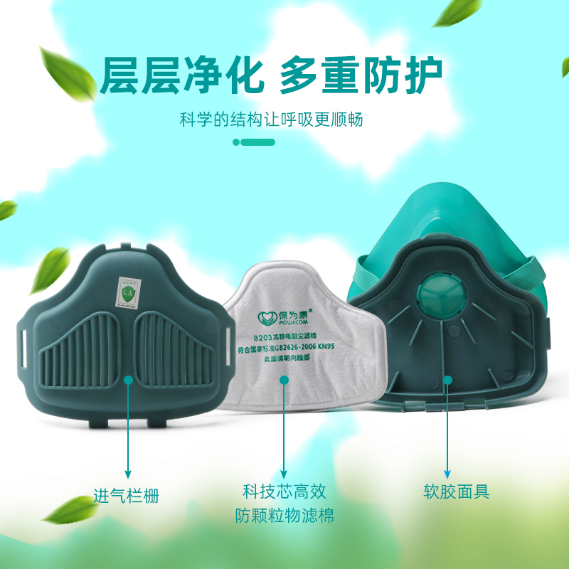 保为康防尘口罩工业粉煤